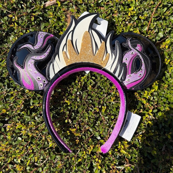 Disney Parks Ursula Villain Little Mermaid Ears Headband - NEW - Picture 1 of 2